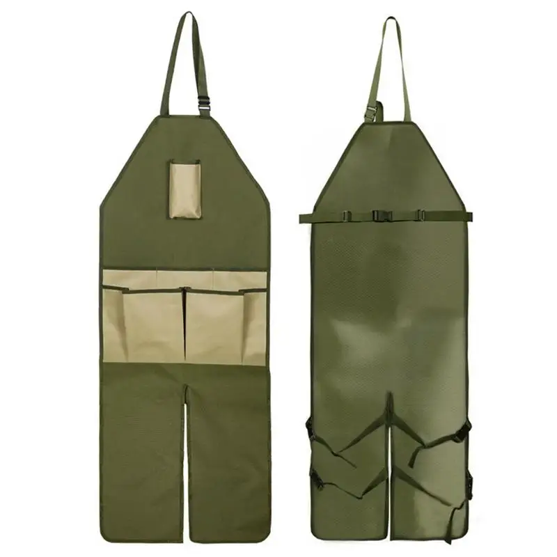 

Garden Split Leg Apron Gardening Apron With Leggings And Multi-Pockets Adjustable Gardening Aprons For Planting Tools Pottery