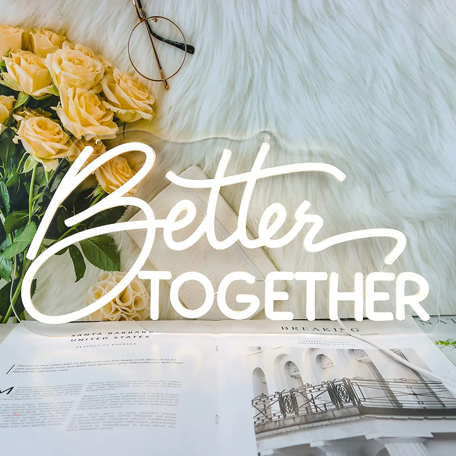 

Better Together Neon Sign USB Bedroom Decoration Party Decoration LED Lights Birthday Gift Custom Neon Sign Lights