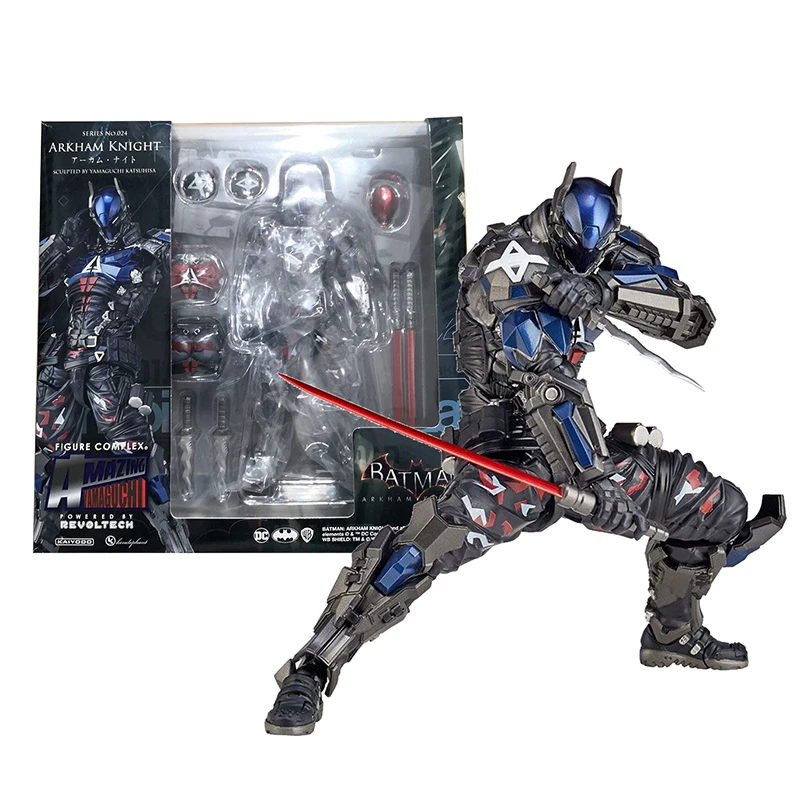 AMAZING YAMAGUCHI Doll Batman Arkham Knight Action Figure PVC 17cm Bat