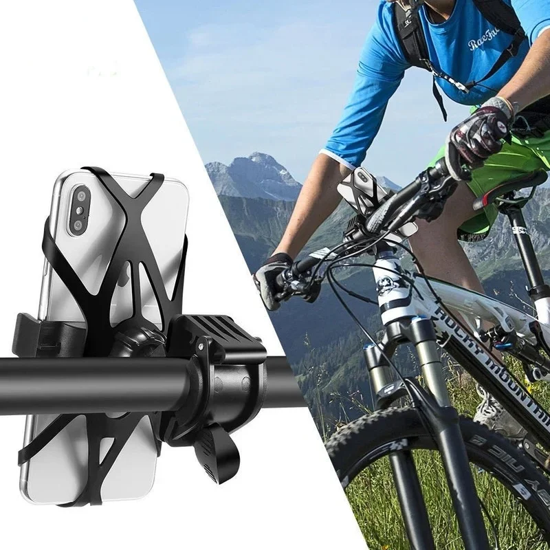 Banda De Sujeción Para Teléfono En Moto - Silicona Elástica, Ajustable, Para Scooter Y Bicicleta