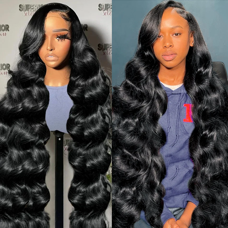 13x4 HD Lace Frontal Wig 13x6 Lace Front Human Hair Wigs For Black Women 20 44 Inch Body Wave Lace Front Wig Brazilian Hair Wig 1