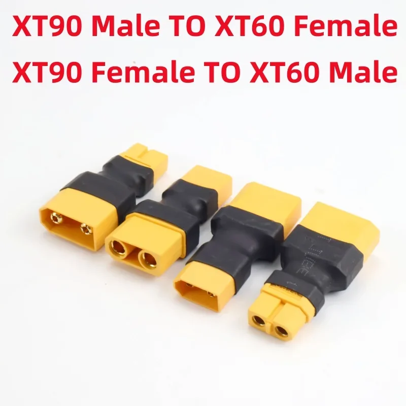4 Pcs XT60 to XT90 Adapter Male/Female Conversion Connector for RC Lipo Battery Drone Parts – Image 2