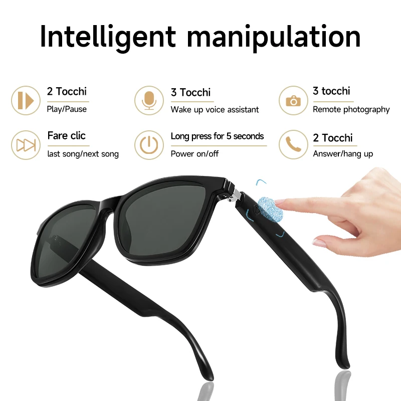 Prescription Glasses Bluetooth Sunglasses Headset Headphone For