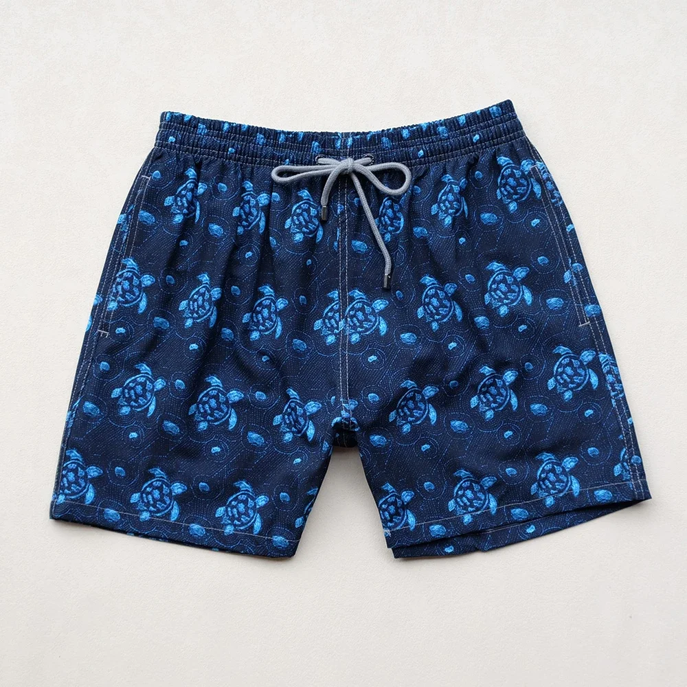 High Quality Turtle Swimming Shorts Men's Beach Shorts Swim Trunks With Triangular Inner Stretch Quick Drying Bermuda Boardshort