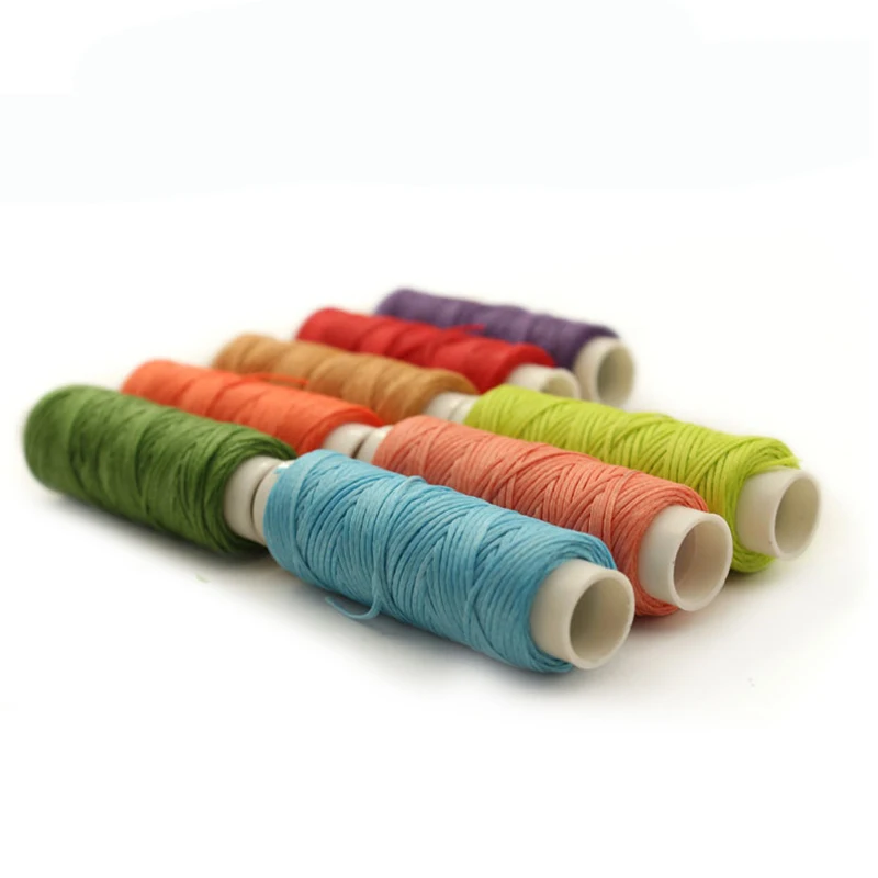 Fil à Coudre Ciré Polyester 0,5 Mm - Bobine 100 M Pour Cuir, Réparation Chaussures, Maroquinerie - Plusieurs Couleurs