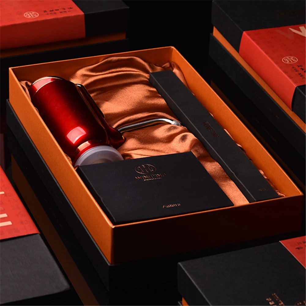 Decanter Elettrico Per Vino Rosso Vuoto Vino Fresco Per 10 Giorni Aeratore Automatico Per Vino Rapido Uscita Vino Regolabile Carica Usb