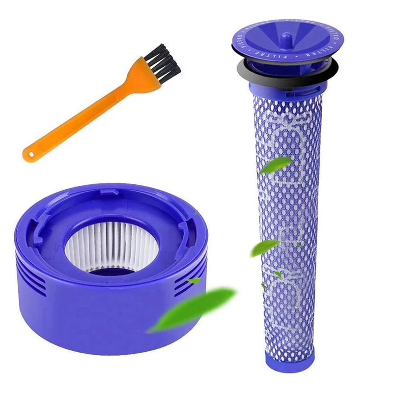 

2X Filter For Dyson DC58 DC59 DC61 DC62 V7 V8, Pre And Post Filter For Dyson Vacuum Cleaner Filter Replacement Parts