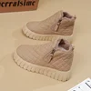 Thickened Short Tube Winter Boots Women's Cotton Shoes Fleece Lined Warm Bread Snow Boots Fashionable Women's Shoes New Model