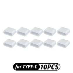 Universal Reusable Type - C USB Charging Port Dustproof Protector Cap with Anti - Lost Rope (10 For Type - C)