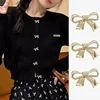 10pcs Golden Bow Shaped Metal Buttons,Sewing Accessories for Clothing Buttons, Suitable for Knitting Sweaters, Dresses, Shirts 1