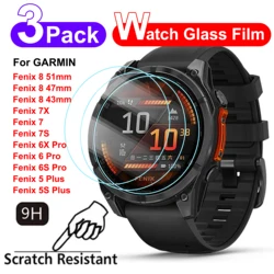 Premium 9H Tempered Glass Screen Protector - Scratch - Resistant Film - Tempered Glass (For Fenix 8 47mm)