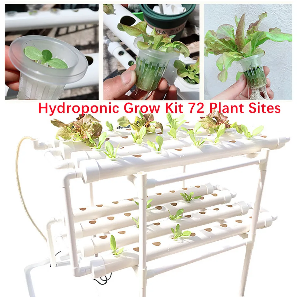 DSYOGX Hydroponik System 108 Pflanzen - 3-stöckiges Erdloses Pflanzsystem