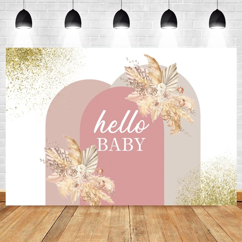 Baby 1st Birthday Boho Backdrops photo backdrop Photography Sunshine Rainbow Flower Butterfly Boys Girls Birthday Party Background Photo Studio