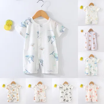 Body per Neonati 6-24 Mesi in Cotone, Abbigliamento Estivo per Bambini e Bambine, Tutina a Maniche Corte per Neonati e Bambini Piccoli