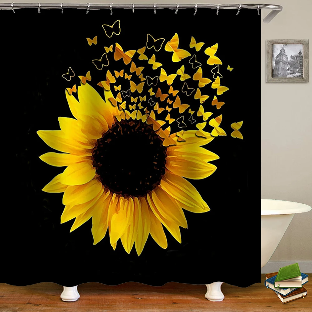 Shower Curtain Bathroom Flowers Shower Curtains Butterflies Shower