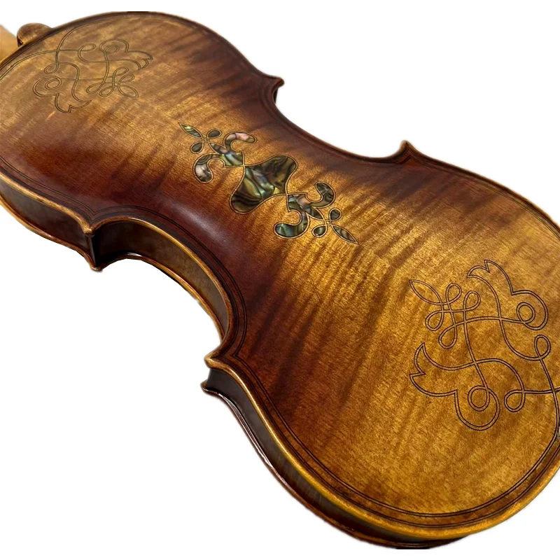 Strad style Song Maestro 4/4 violin Inlay nice shell back ,mellow and elegant sound #14315