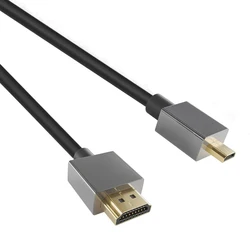 Ultra HD Micro HDMI to HDMI Cable - High - Speed 4K Connectivity - 1.8m (Grey)