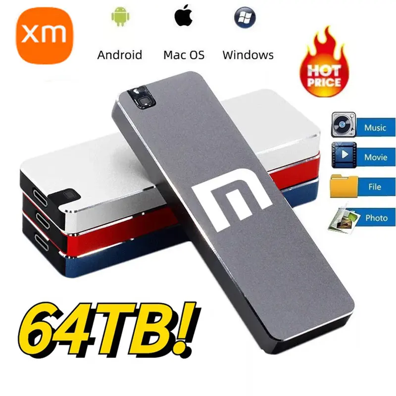 Ssd Portatile 1Tb Ssd Esterno Type-C Usb 3.1 Ssd 500Gb 2Tb 4Tb 8Tb Disco Rigido Mobile Per Xiaomi Per Laptop