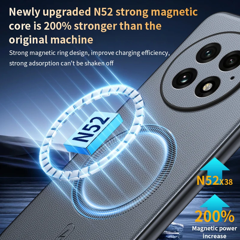 Magnetic Leather Shield Phone Case - High Quality Anti-Fingerprint Non-Slip Design
