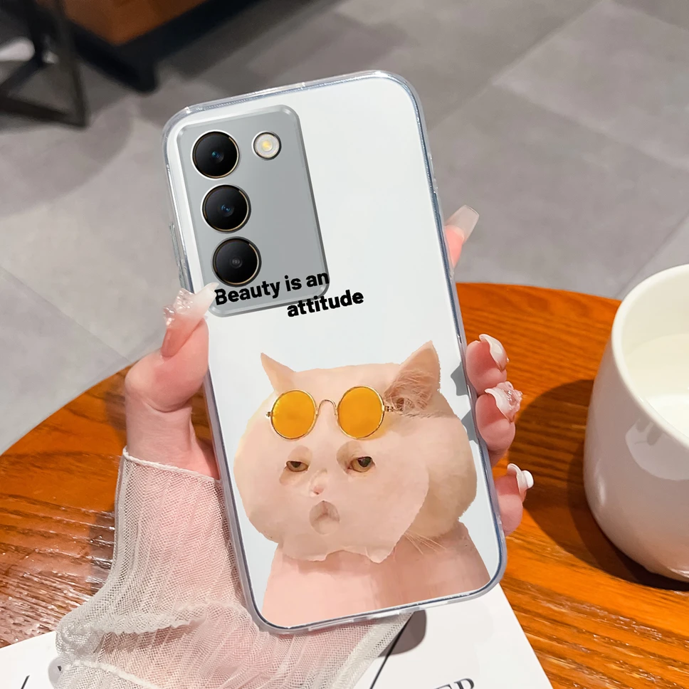 Floral Love Heart Clear Soft Silicone Shockproof Phone Case