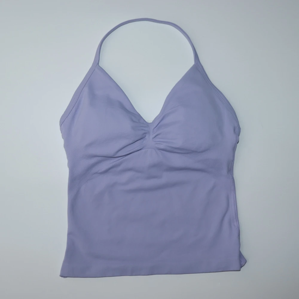 Gym Top Sports Tank Top Gym Tank Top Impact Longline Strappy Gym Top Backless Gym Clothes Women Scrunch Built-in Bra With Removable Cups Yoga Tank Outfits Tops