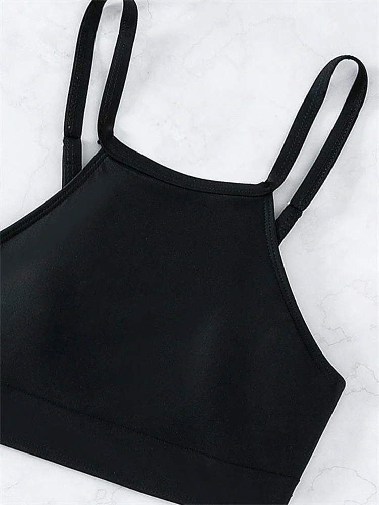 Bikini Women Swimsuit 2024 New Solid And Print Bikinis Set Sexy Boxer Shorts Swimwear Summer Two Piece Beach Bathing Suit Female