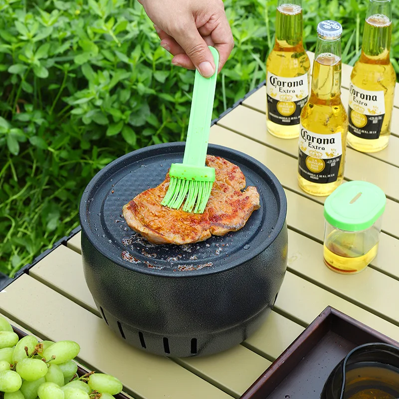 220V Electric Ceramic Stove Mini Outdoor Barbecue Machine Charcoal Burner Electric Barbecue Stove Home Around Tea Brewer
