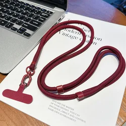 Vibrant Adjustable Crossbody Phone Lanyard - Universal Candy Color Anti - Lost Strap (Red)