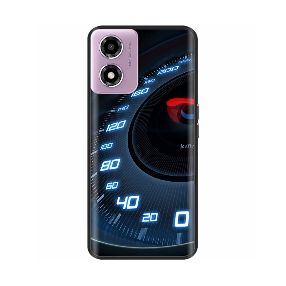 Motorola Moto E14 Soft TPU Silicone Protective Back Cover with Printed Design