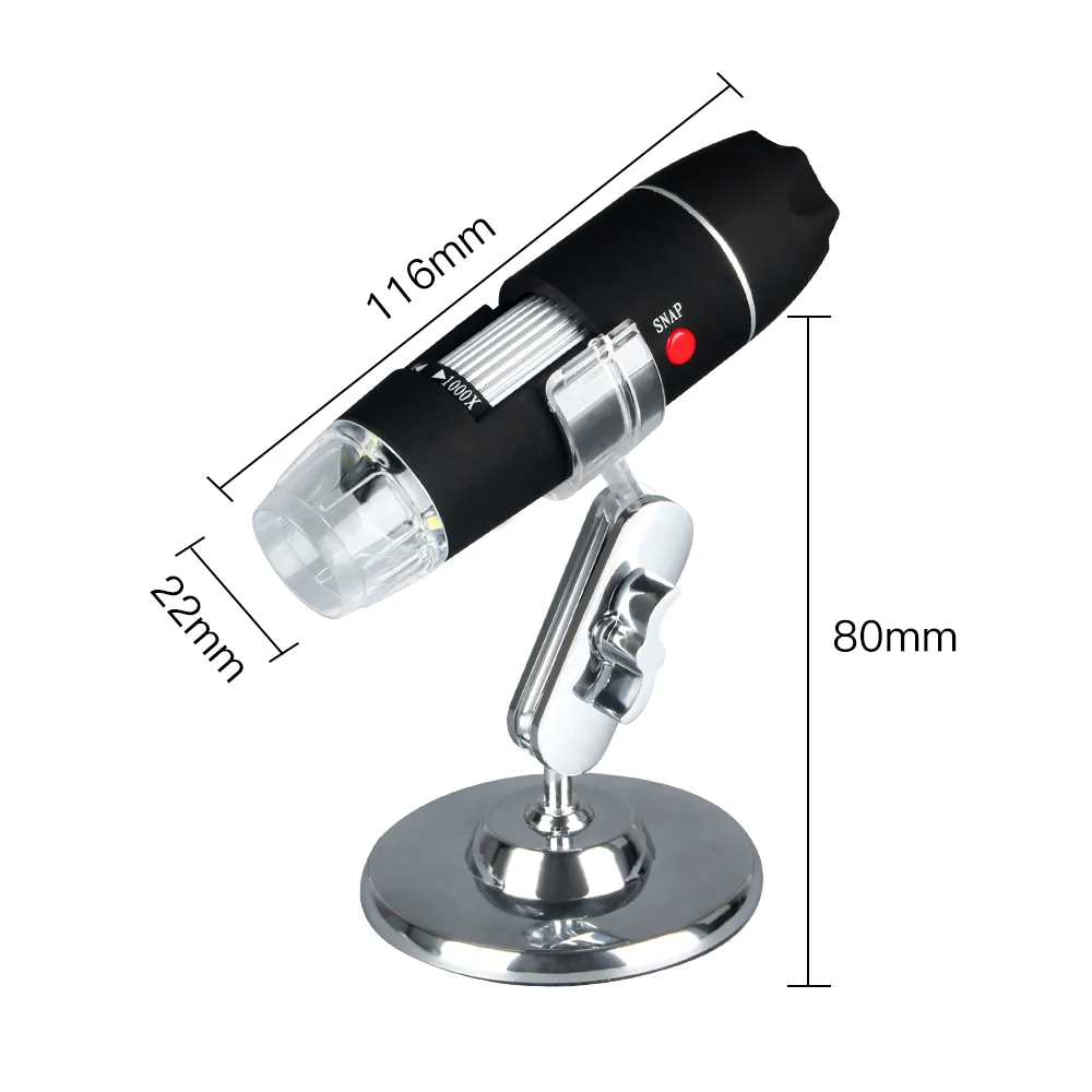 ޴ LED  ̰ ī޶, 1600X  ̰, 3in1 Tyce-C ũ USB, ޴  PC, ȵ̵