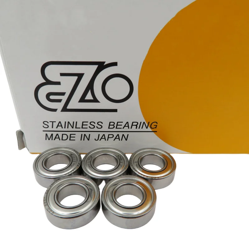 10pcs JAPAN EZO stainless steel bearing bore size（ID) 2 3 4 5 6 7 8 mm high precision miniature ball bearings