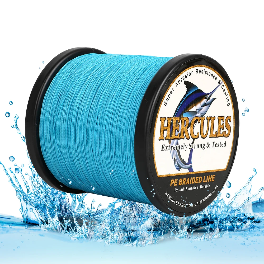 100 M / 300 M / 500 M / 1000 M/1500 M / 2000 M Super Starke Blaue PE 8 Geflochtene Angelschnur Multifilament Gewinde 10-300 BLSea Cord Karpfen – Detail 2