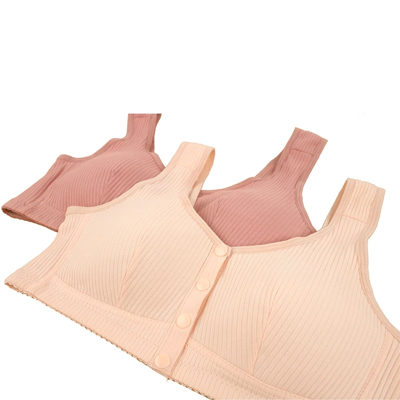 Confortable Bra Cotton Women Wire Free Bras Front Closure Underwear Female Everyday Lingerie Large Bust 52BC 3