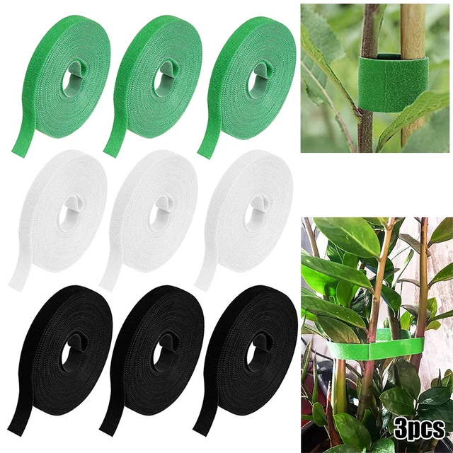 3 Tekercsű Növényköteg Nylon Növényi Kötés Kerti Növény Alakja Tartószalag Hurok Ultra Vékony Tépőzáras Nyakkendő Tartozékok - Image 6