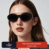 Best-Selling Women's Sunglasses Red Book Oval Frame SLM136 High-End Fashionable Vintage Lens UV Protection Glasses 1