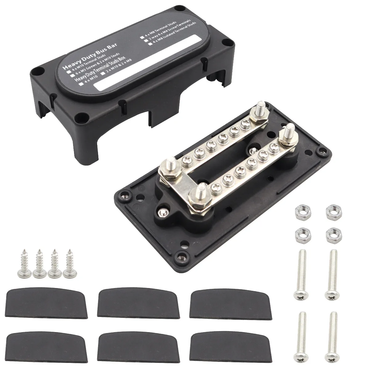 Bus Bar Box Board 300A 12 Terminal Ways High Current Busbar Cable
