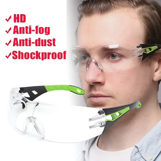 Gafas de seguridad para el trabajo, protección ocular, antisalpicaduras, a  prueba de viento y polvo, Motocross, ciclismo - AliExpress