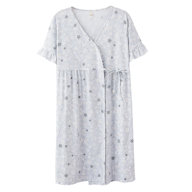 Cotton Summer Robes Ladies Womens Cotton Robes Short Ladies Short