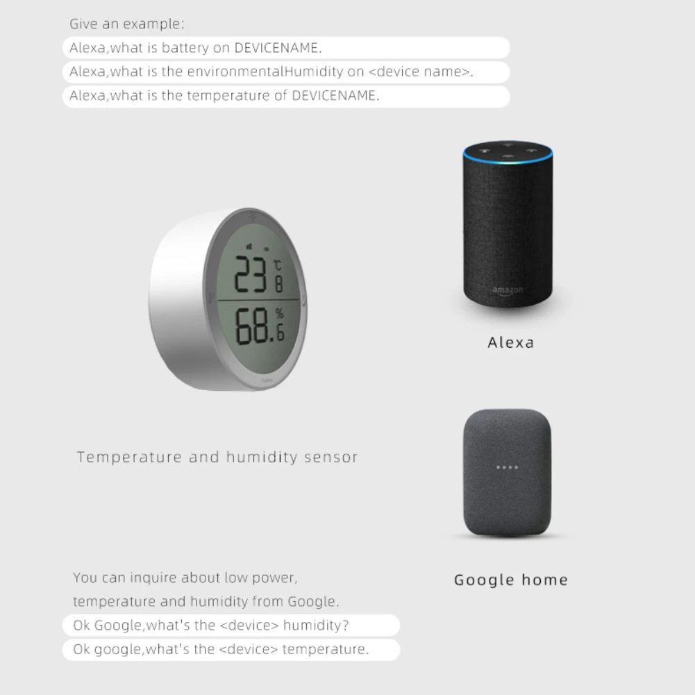 Tuya Zigbee Temperature Humidity Sensor High Precision Sensor Seedling Fermentation Remote Monitoring With Wire Probe