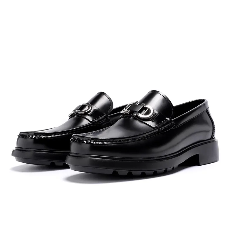 High-end Dacou Loafer Men's Shoes, Genuine Leather Business Casual Shoes, Thick-soled Leather Shoes for Men High-grade Slip-on,