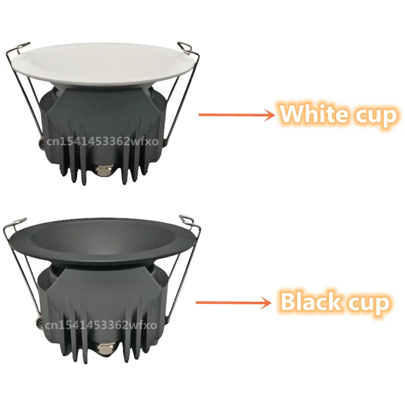 IP65 waterproof downlight LED spotlight Embedded COB ceiling light AC110V-220V bathroom kitchen balcony toilet lighting bulb