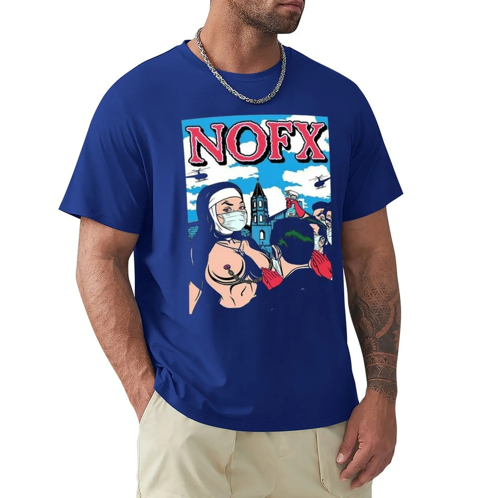 NOFX Tシャツ　ダークネイビー　Lサイズ NOFX Tシャツ ノーエフエックス Tee | Pay ID