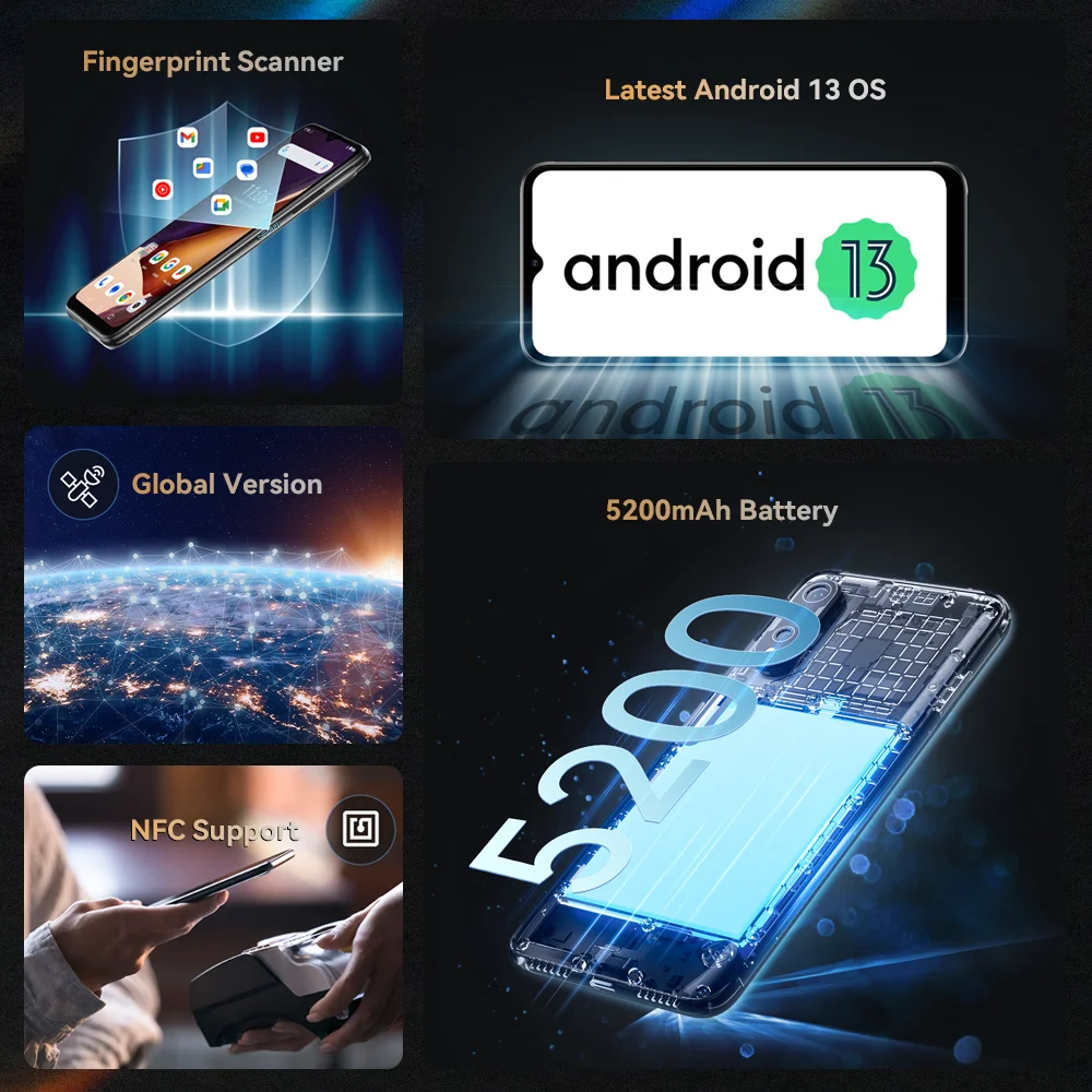 Cubot X70, Smartphone Android 13, Helio G99, Octa-Core, 120Hz.