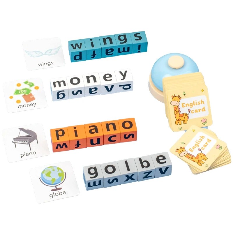 English Word Game Learning Toys Children's Educational Parent-Child Interaction English Letter Recognition Early Education Toys
