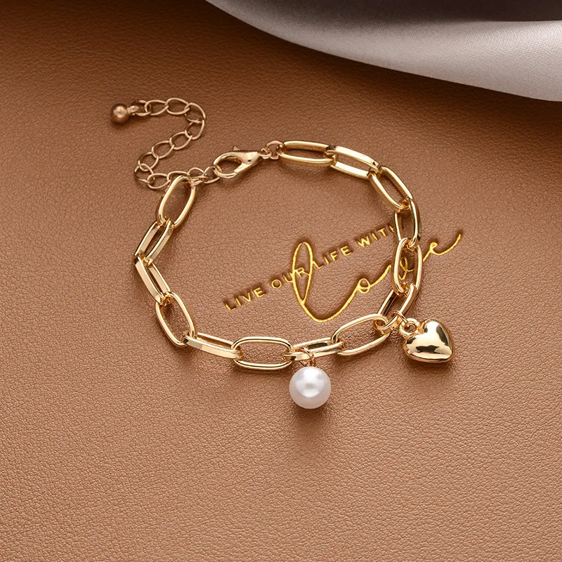 Aesthetic Pearl Bracelet for Women Korean Fashion Luxury Girl Bracelet  Jewelry Boho Accessories Items