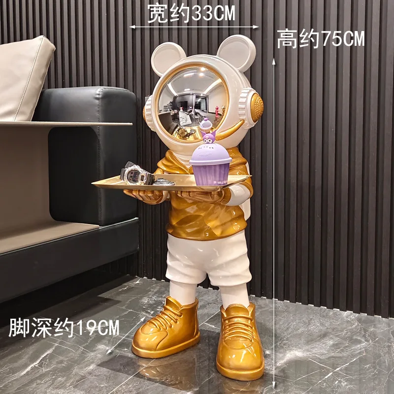 Figurines Large Astronaut Sculpture Luxury Nordic Living Room Aesthetic Home Decor Figurines Art Ornaments Modern Decorative - 6