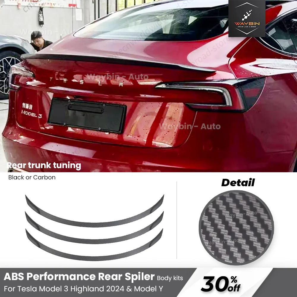 Tesla Rear Trunk Wing Spoiler for Model 3 Highland and Model Y with car rear wing spoiler
