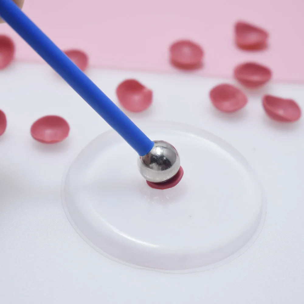 Polymer Clay Tool Mini Flower Petal Texture Make Stylus Ball Dotting Pen and Silicone Mat Recycle Use polymer clay tools