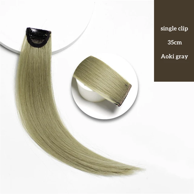 VaaJee Synthetic Clip Wigs Women Heat Resistant Straight Hair Extensions With Clips Multicolor Crochet Braid Hair For Teen Girls L