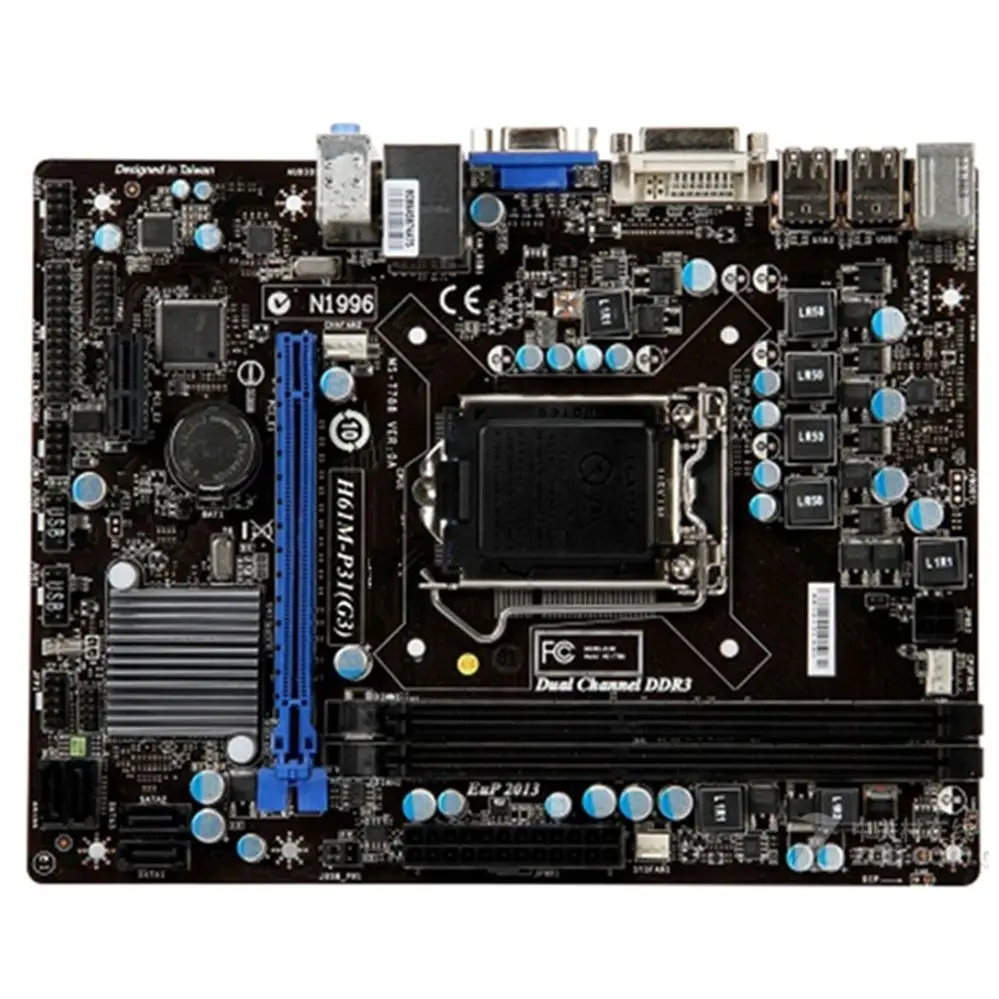 

H61M-P31(G3) motherboard DDR3 LGA 1155 H61 Desktop Motherboard Mainboard